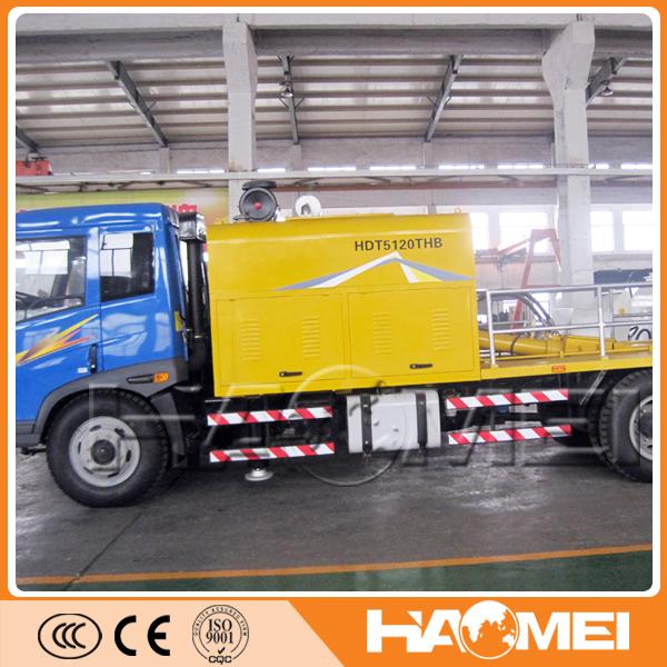 self loading concrete mixer with pump