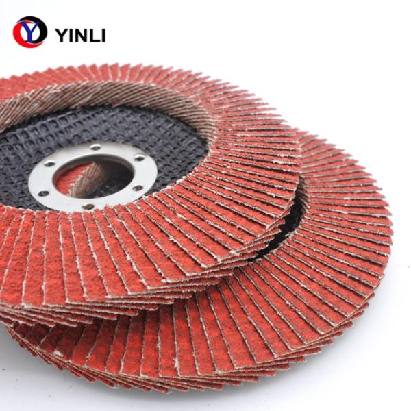 5 polegadas 80 Grit Ceramic Flap Disc Abrasive para de aço inoxidável