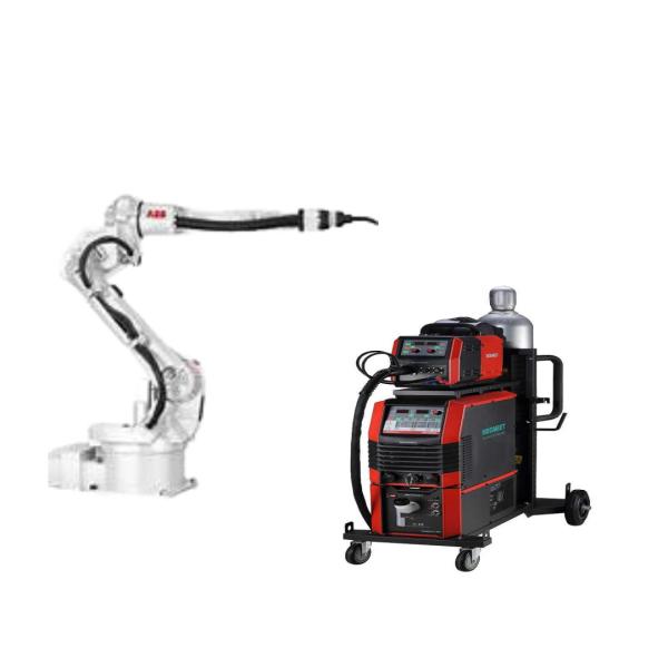 6 Axis Payload 15kg Reach 1850mm ABB IRB 2600ID Welding Robot Arm With Welder And TBI MIG Gun