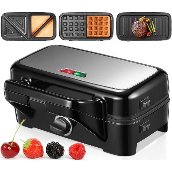 Reversible Electric Crepe Maker With Thermostat Knob For Household Use Non Stick PTFE Material For Different Foods
