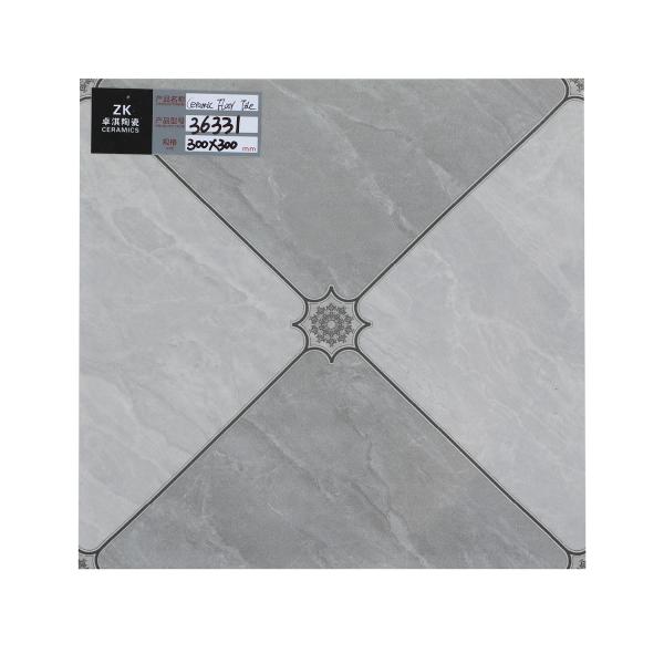 Céramique vitrée blanche 300x300mm Carreaux de sol Marbre à la recherche de mur