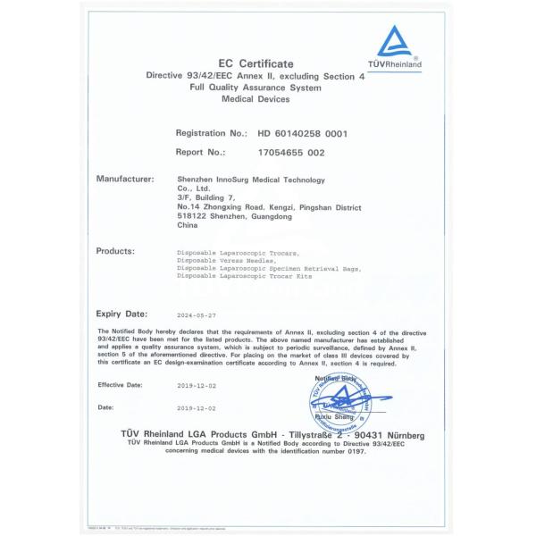 Disposable Veress Needle with Stopcock