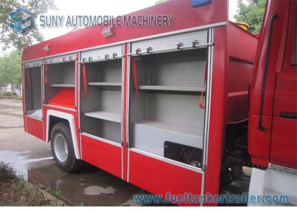 Carbon Steel Q235 Tank Two Axle Dongfeng Fire Fighting Vehicle 4x2 With ISB190 40 Engine