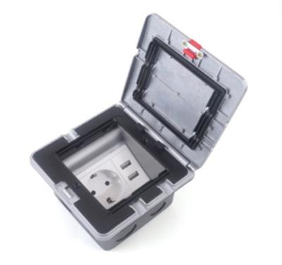 Electric Pop Up Waterproof Floor Outlet Box Socket With 20 Amps Receptacle