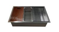 Household 32 Inch Drop In SS Kitchen Workstation Sink