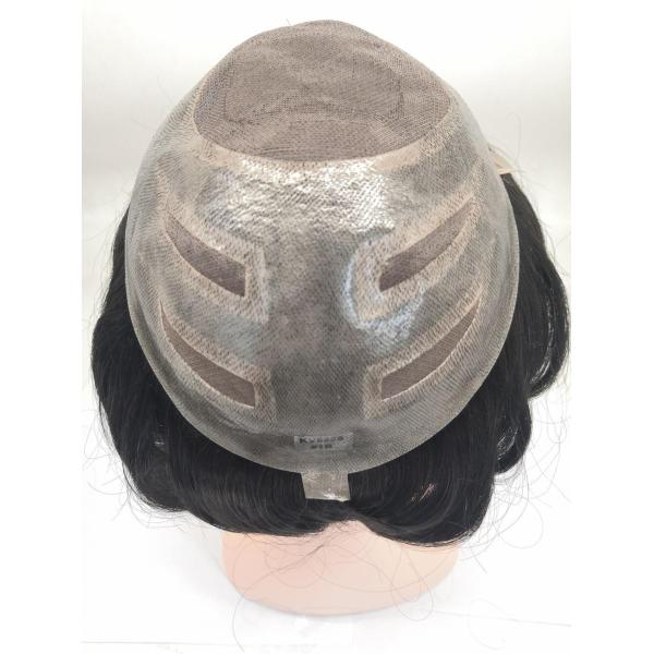 Human Hair Toupee for Men Remy Hair Grade and Full Cuticle