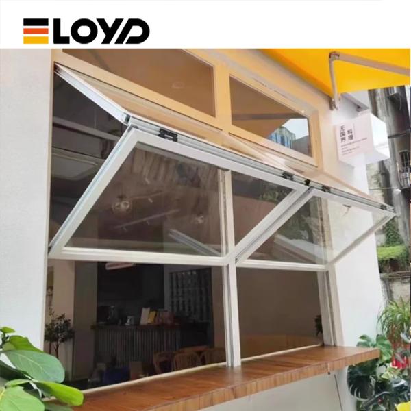 Thermal Break Aluminum Folding Window with Double Glazing