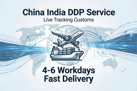 China India DDP Service Live Tracking Customs 4-6 Workdays Fast Delivery