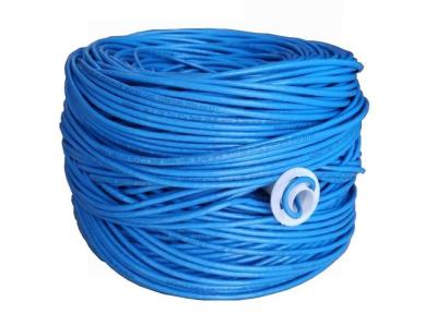 Blue FFTP Cat6A Ethernet Cable with PVC Insulation Fast and Stable Data Transfer