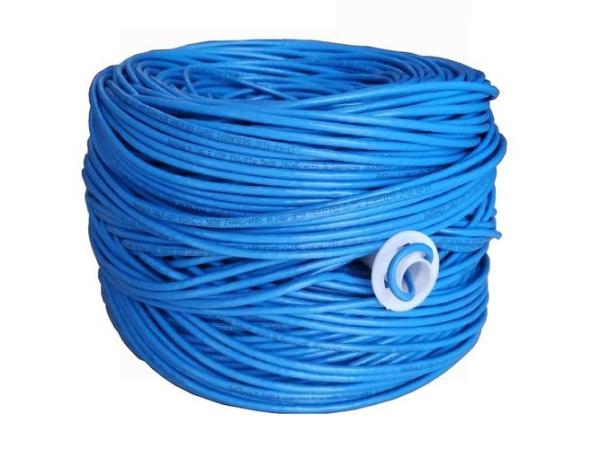 Blue FFTP CCAT6A F FTP Cable  PVC Insulation Fast And Stable Data Transfer