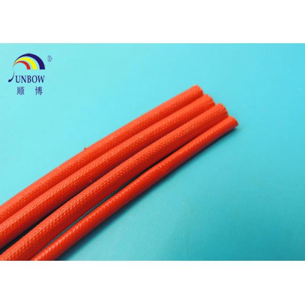 High Performance Flexible Acrylic Coated Fiberglass Sleeving / Braided Fiber-Glass Sleeve