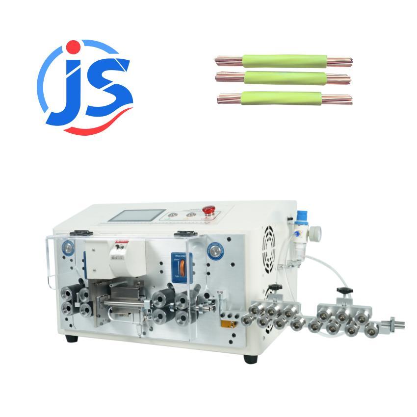 Double Layer Peeling Cable Cutting Machine 5 Inch Touch Screen Cable Cut And Strip Machines