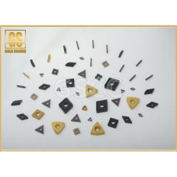 12.75 G / Cm³ Carbide Milling Inserts , YC45 Turning Tool Inserts 90 HRA