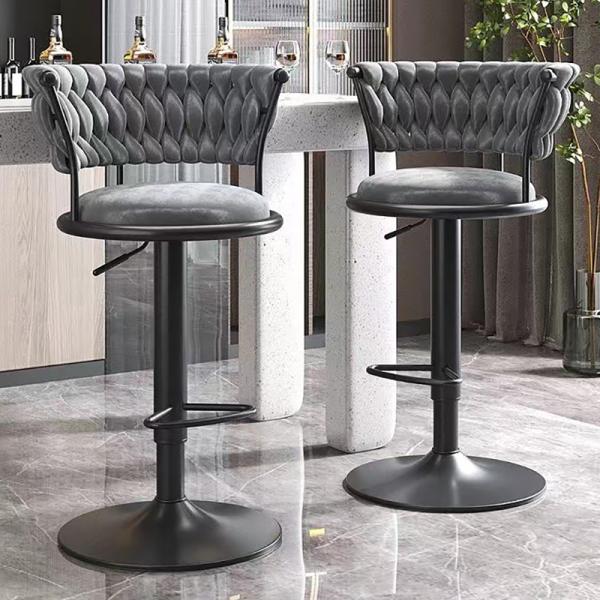 Adjustable High Bar Chair Modern European Make Up Luxury Minimalist Lounge Chaise Haute Pour Interior Decoration