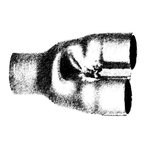 Y Shape Copper Pipe Fittings 50 MM 3 Way Special Tee Distribute Connector