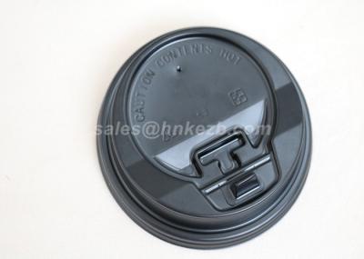 Black White Disposable Paper Cups Lids With Logo Printed For Hot Cups