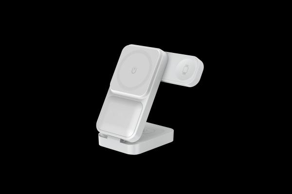 S1 折りたたむ磁気 3 in 1 ワイヤレス充電器 15W/10W 充電支架 サポート Apple's And Samsung's 製品