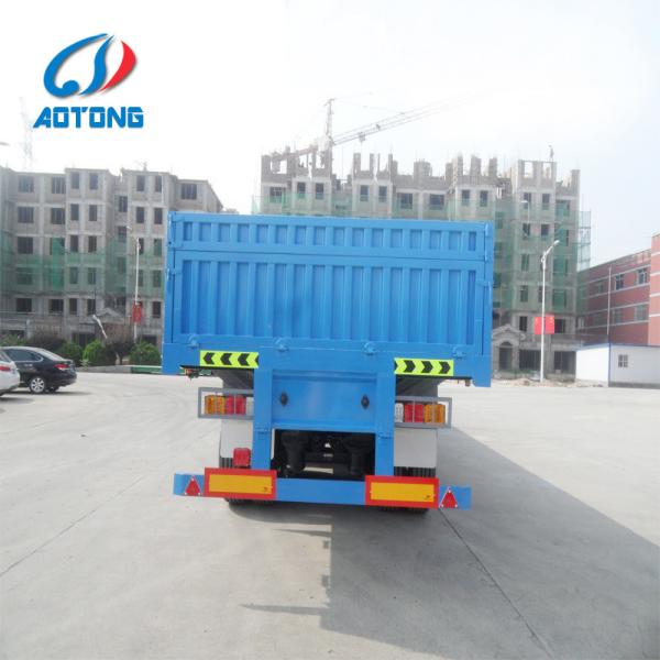 NDRC Announced Enterprise 3 Axle 40ft 50 ton Flatbed Side Wall Semi Trailer Bulk Cargo Truck
