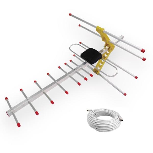 Bens aéreos da tevê da frequência ultraelevada da antena exterior impermeável do Yagi de 9 elementos
