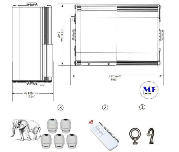 100-277VAC 25W 30W 40W IP66 Ballast de respaldo LED controlador de emergencia para alta bahía luz triproof luz abajo luz techo luz panel luz