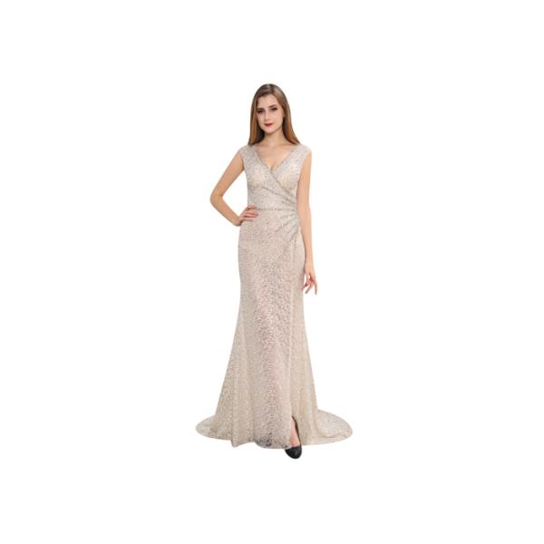 Sexy Side Slit Fashion Ladies Skirt Sleeveless Evening Dress Mermaid Dress For Women