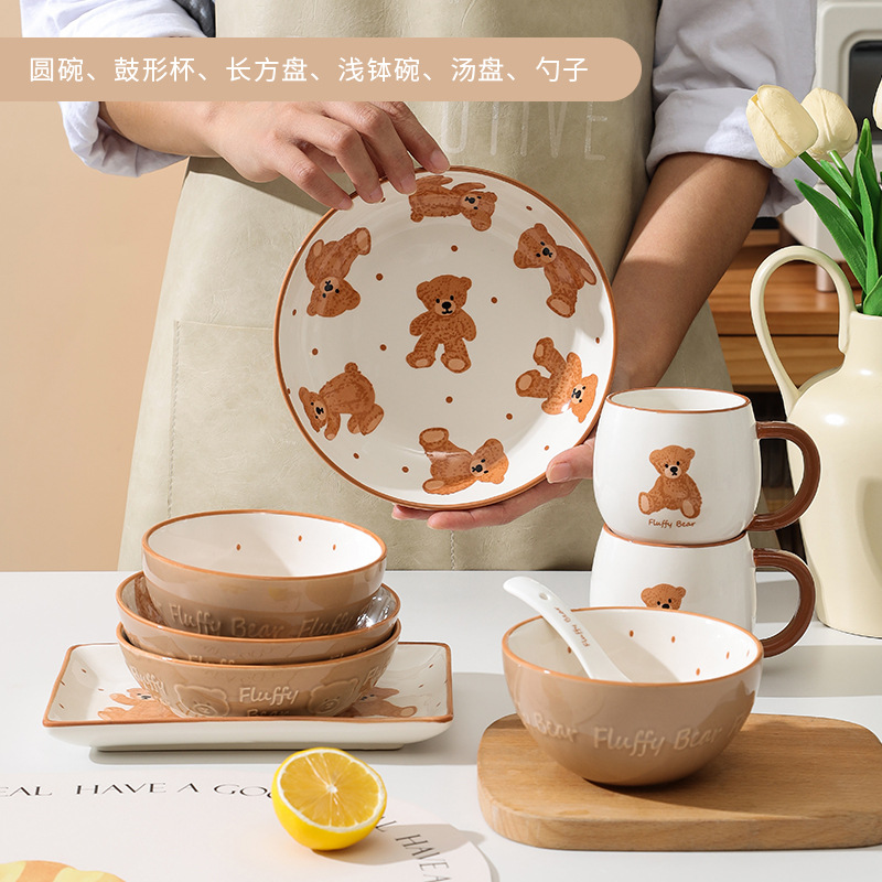 2,5 керамического Lbs Tableware Kitchenware установили с клиентом для плит и шаров использования