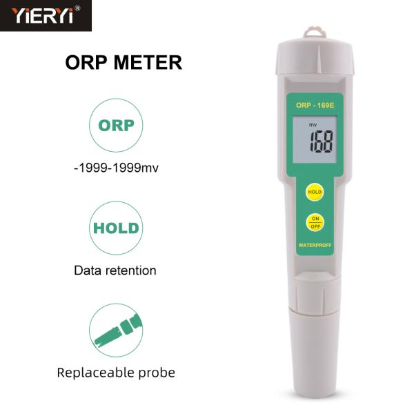 Метр редоксов водоустойчивый ORP цифров LCD 265mV бассейна 4