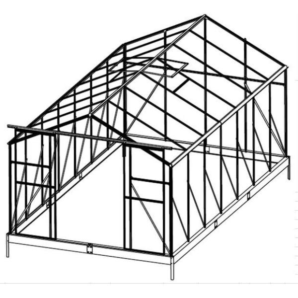 дом алюминиевой рамки сада шпиля механических инструментов сада 5cm солнечный зеленый