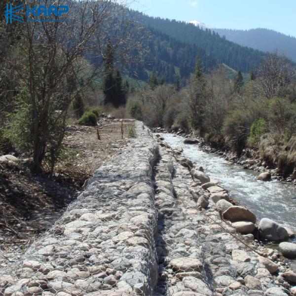 отверстие провода 80x100mm 2.7mm гальванизировало корзины стены Gabion