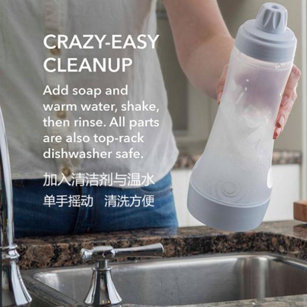 Бутылка встряхивания распределителя бэттера блинчика Whiskware бутылки бэттера руки смешивая