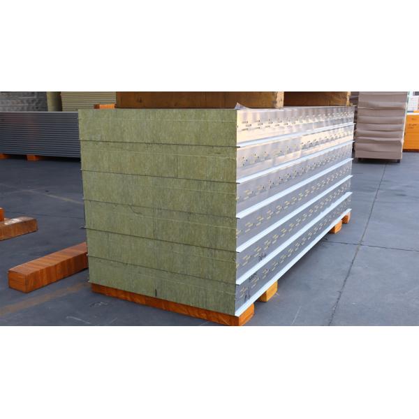 Wall Insulation Rock Wool Sandwich Panel Furnace Sandwich Panel Fireproof Panels