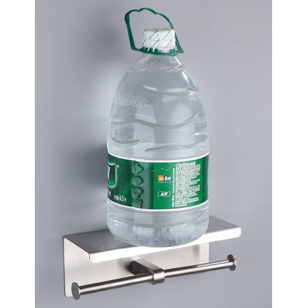 Double Roll Stainless Steel Toilet Paper Dispenser With Brushed Nickel Matte Black Color