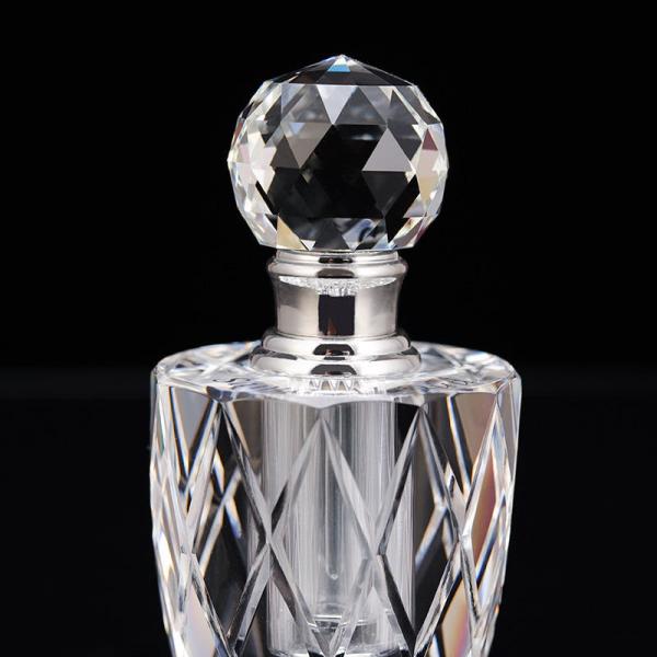 Professional Luxury Faceted Glass Crystal Perfume Bottle For Wedding Favors Valentine Gift