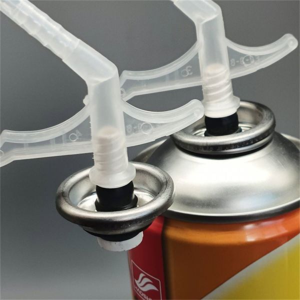 Válvula de aerosol de espuma de PU con sellado hermético y máxima expansión para rellenar huecos