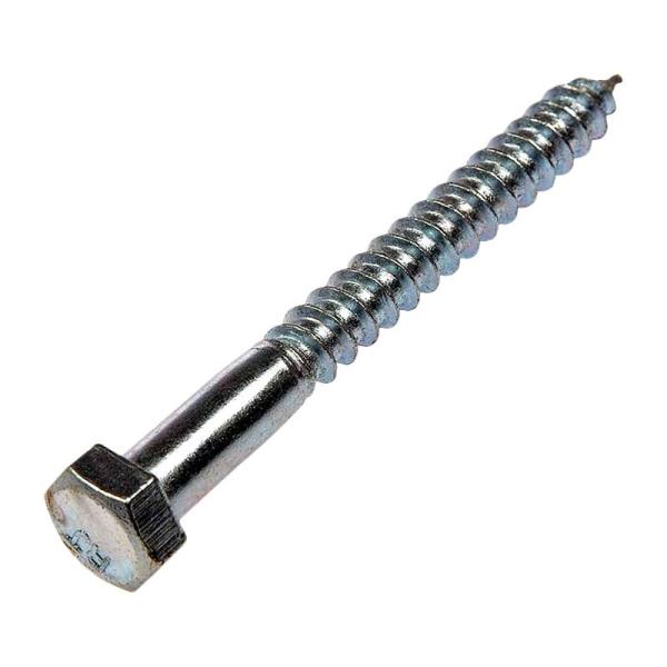 Acero plateado cinc de acero inoxidable Chrome 3/8 del tornillo de retraso de la cabeza de hex. DIN571 x 2
