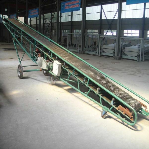 Gravel Mobile Conveyor Belt Carbon Steel Mobile Mining Rubber For Cement Plant