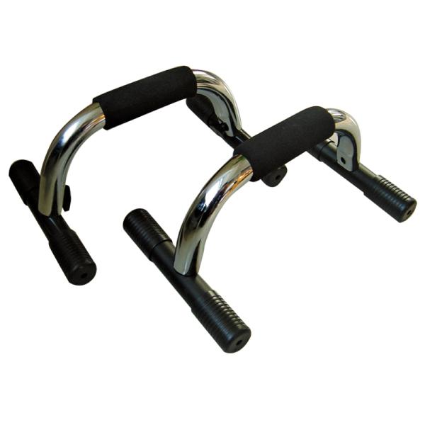 Wrist Gym Push Up Bar Iron H Shaped Silver Strong Chrome Steel