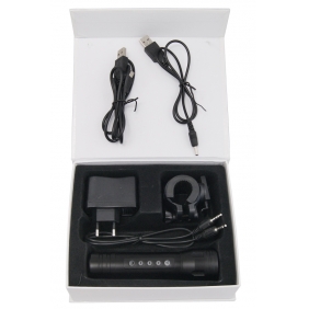 5V Black Music LED Camping Torch Ultralight Backpacking Flashlight MP3 Player