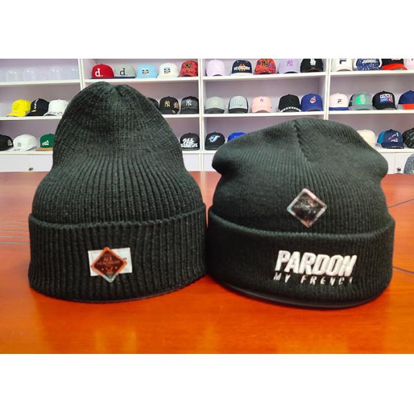 Marques de distributeur pures de couleur d'hiver de Knit de chapeaux simples