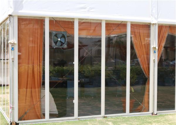 25m * 30m Permanently Installed Glass Wall Tents For Commercial Ceremony
