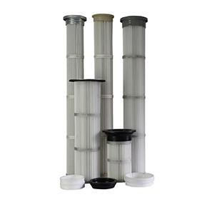 Long Pleated Industrial Air Filter Qualified Filter Media For Cement Industry