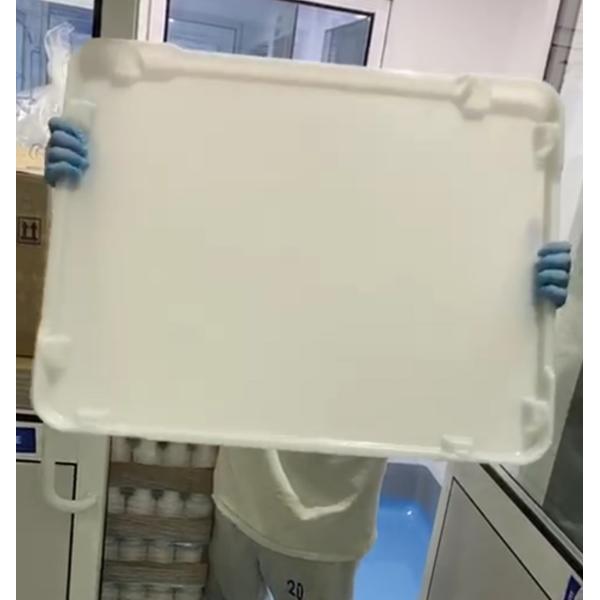 Light Weight Plastic Cooler Tray Food Grade Stackable Flat Bottom 762*600*55mm