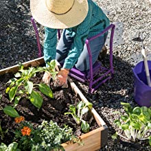 Garden Kneeler And Seat With Tool Pouch, Portable Folding Garden Stool, Heavy Duty Gardening Kneeling Bench