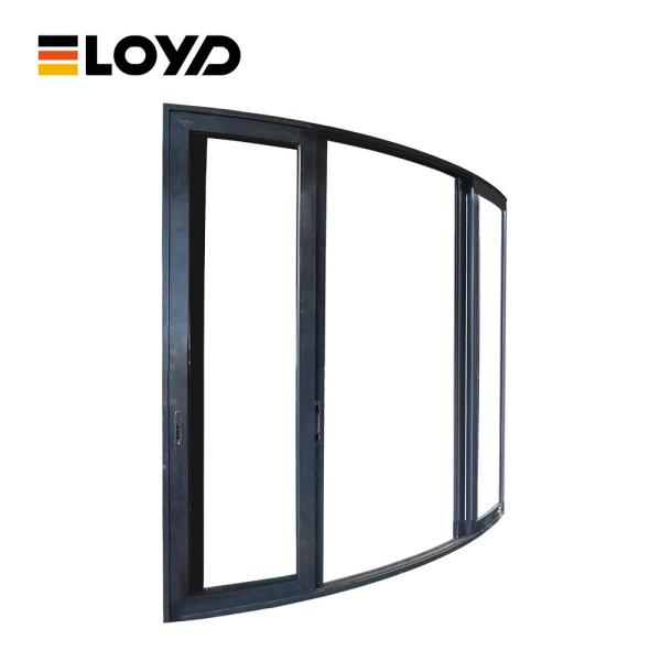 Custom 8x8 Sliding Glass Door Waterproof Commercial Aluminum Glass Door