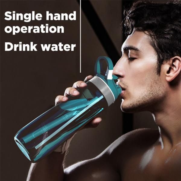 183g Straw Type BPA-free Plastic Tritan Water Bottle 750 ml for Fitness Protein Shake