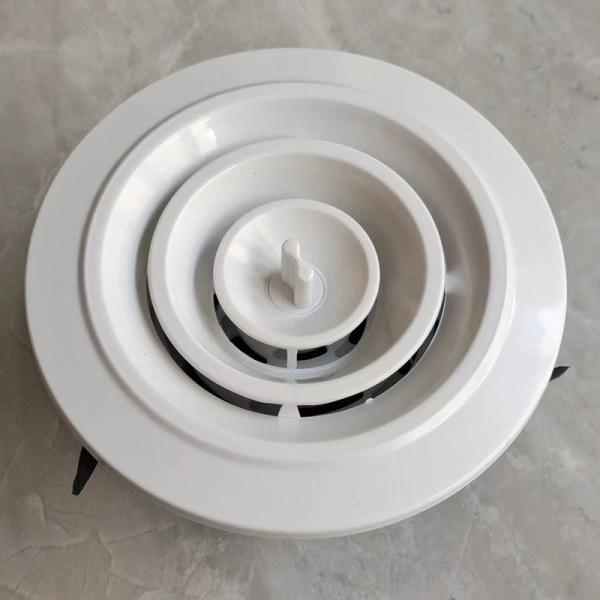 Snap On Plastic Air Round Vent Cover / Outlet Cover With Insect Prevention And Weather Resistance