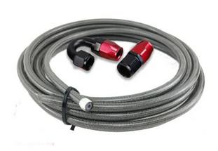 Braided 3.45MPa Flexible Hoses Silver PTFE Fuel Line Oil Cooler Hose
