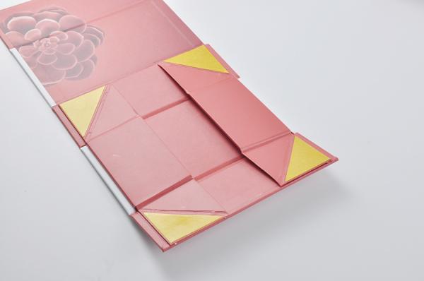 Cor de embalagem lisa de papel de dobramento de empacotamento magnética luxuosa da caixa de papel CMYK