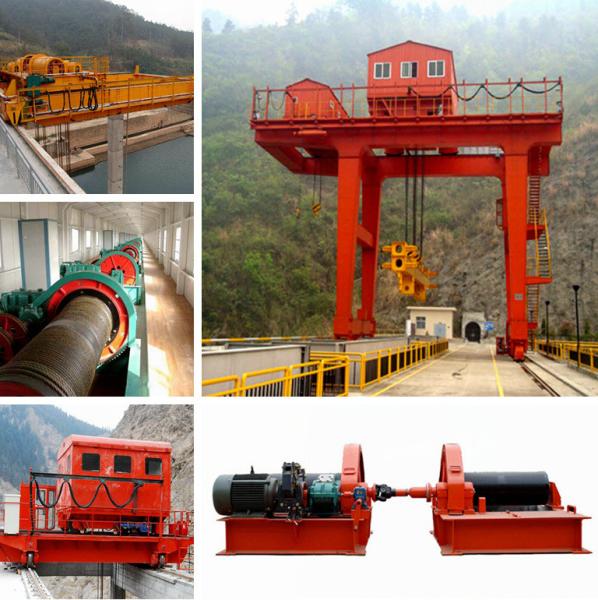 QPQ2*750KN Electric winch type gate hoist winch