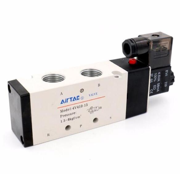 1/2'' BSP 2 Position 5 Port Air Solenoid Valves 4V410-15 airtac type Pneumatic Control